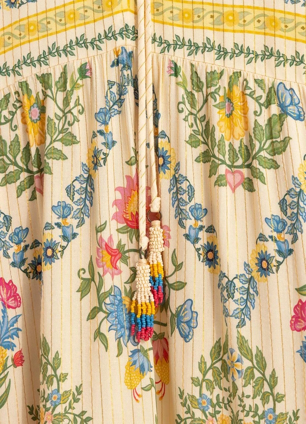 Farm - Vestido Longo Elisa Amarelo 6