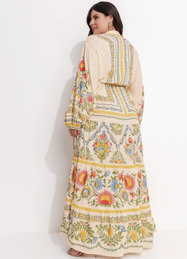 Farm - Vestido Longo Elisa Amarelo 4