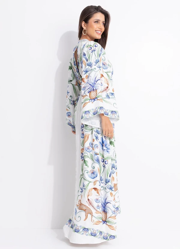 Farm - Vestido Longo Elsa Off White 4