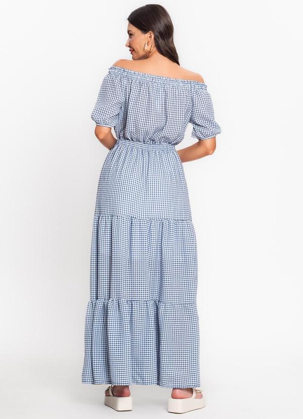 Endless - Vestido Longo em Air Flow Azul 2