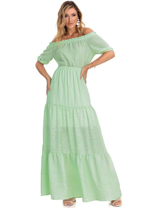 Endless - Vestido Longo em Air Flow Verde