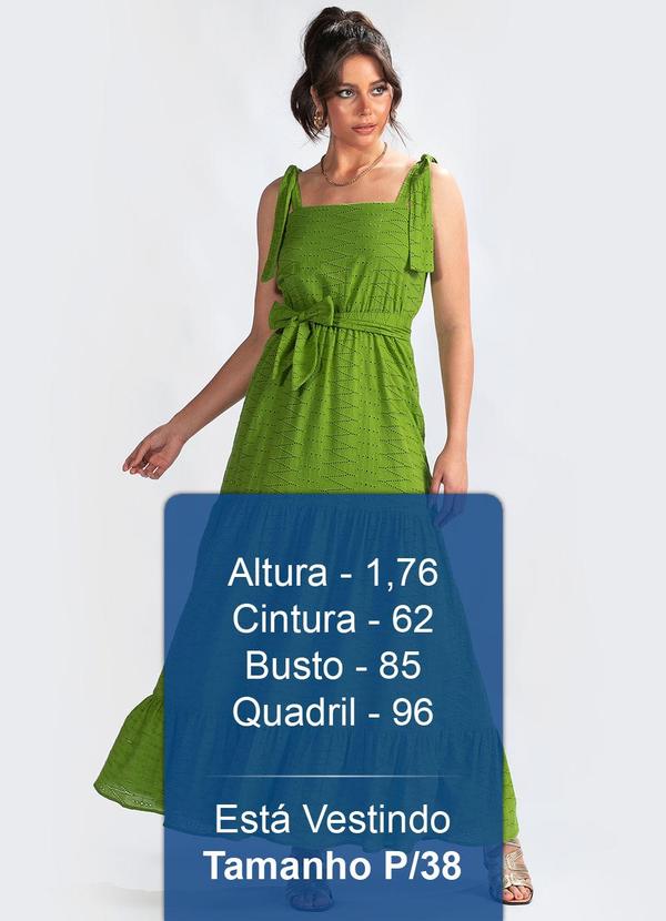 Maria Filó - Vestido Longo em Laise Verde 5