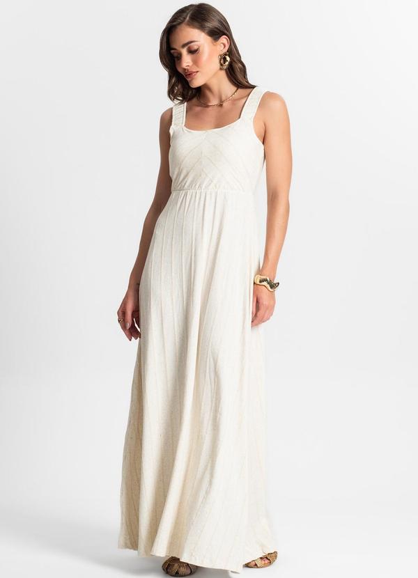 Endless - Vestido Longo em Vicolinho Bege