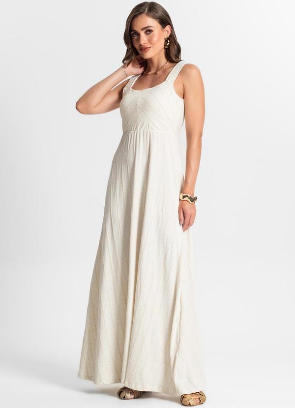 Endless - Vestido Longo em Vicolinho Bege 3