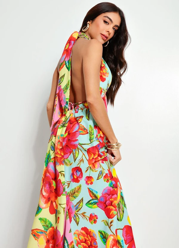 Farm - Vestido Longo em Viscolinho Amarelo 7