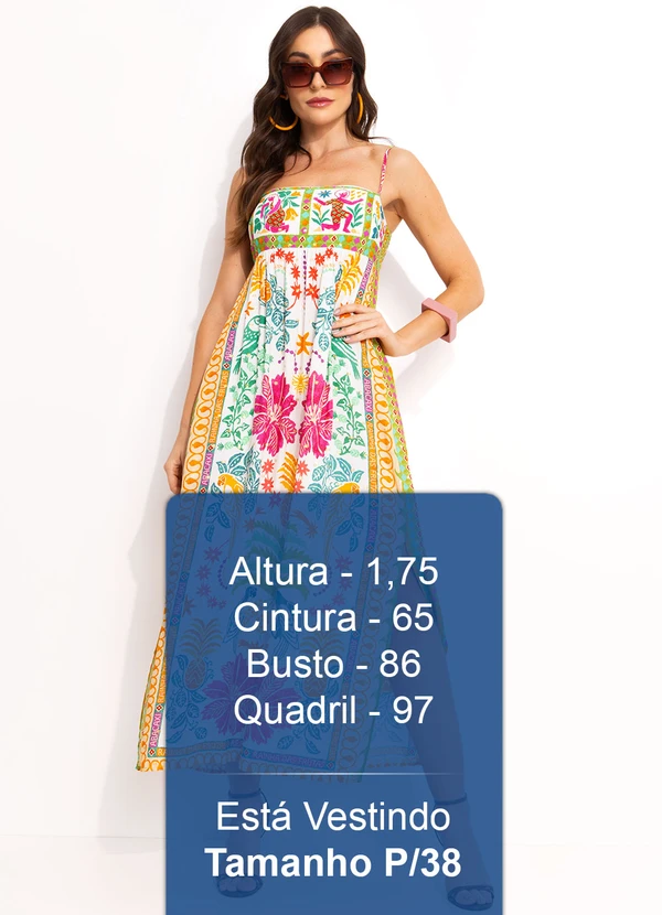 Farm - Vestido Longo em Viscose Off White 5