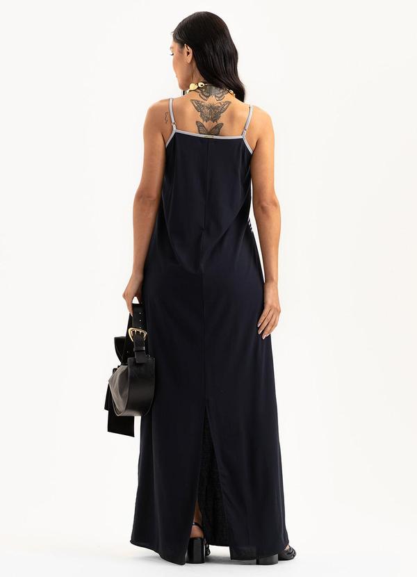 Cativa - Vestido Longo em Viscose Preto 2