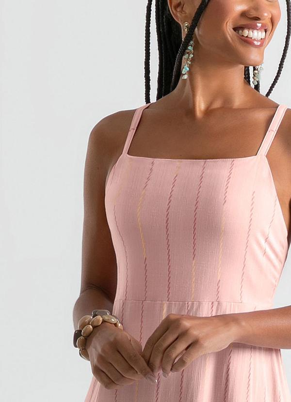 Cativa - Vestido Longo em Viscose Rosa Claro 3