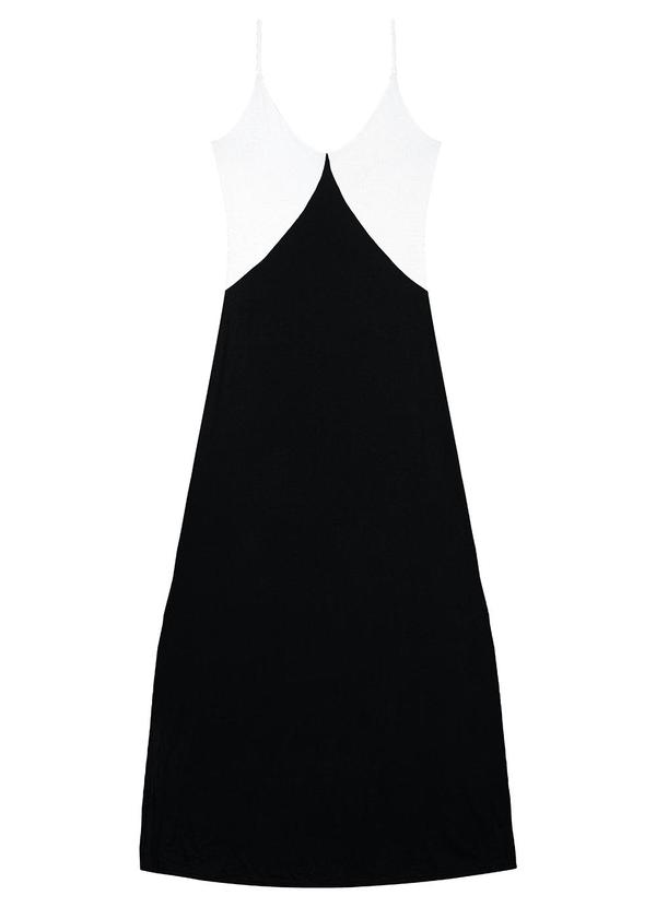 Enfim - Vestido Longo Evasê Preto 2