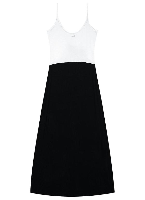 Enfim - Vestido Longo Evasê Preto 3