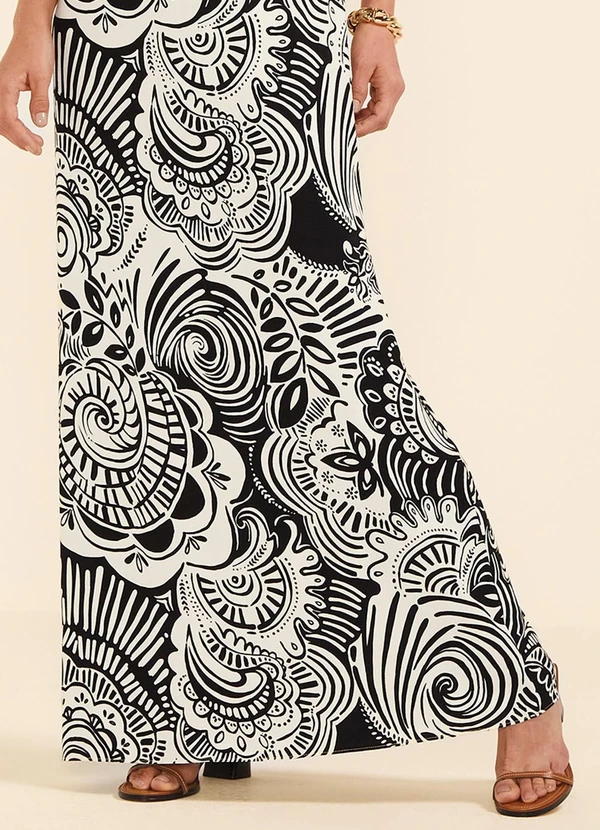 Marialícia - Vestido Longo Feminino Alças Ajustáveis Bege 4