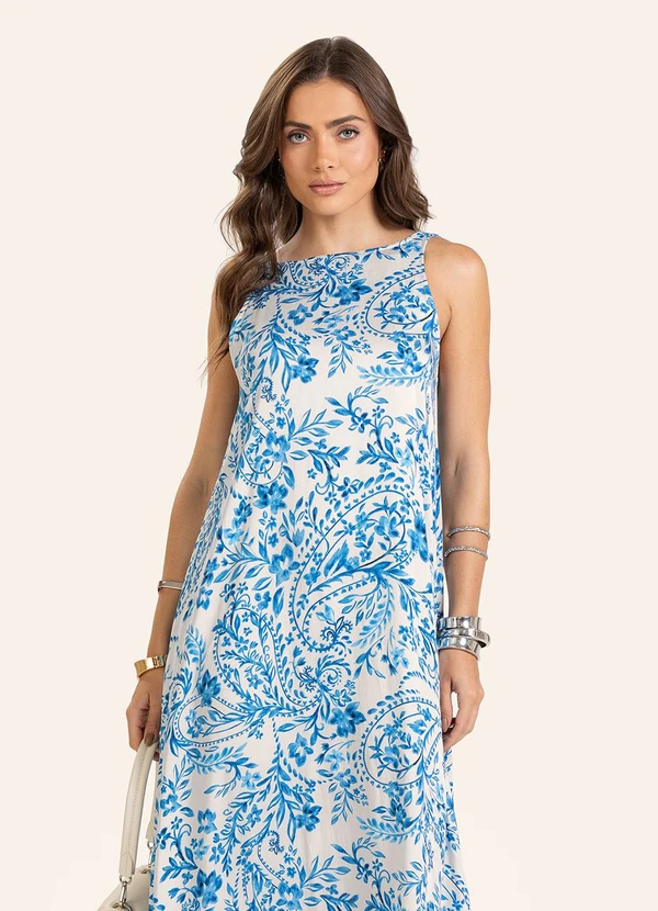Endless - Vestido Longo Feminino Bege 4