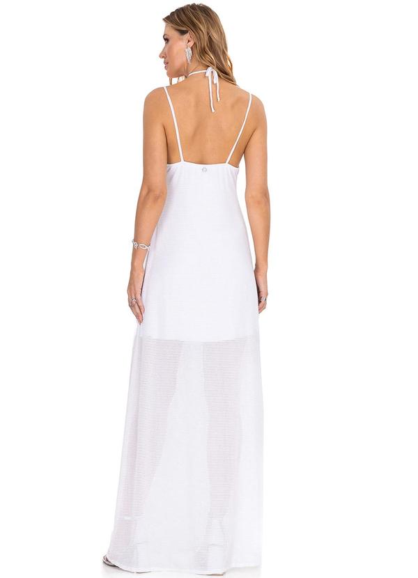 Endless - Vestido Longo Feminino em Screen Shine Branco 2