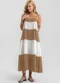 Dianna - Vestido Longo Feminino em Viscose Khyara Marrom - variação: Marrom