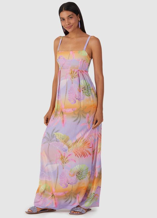 Malwee - Vestido Longo Feminino Lilás