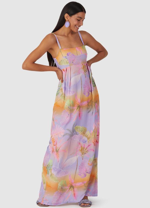 Malwee - Vestido Longo Feminino Lilás 3