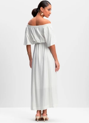 Essendi - Vestido Longo Feminino Natural - ESSENDI