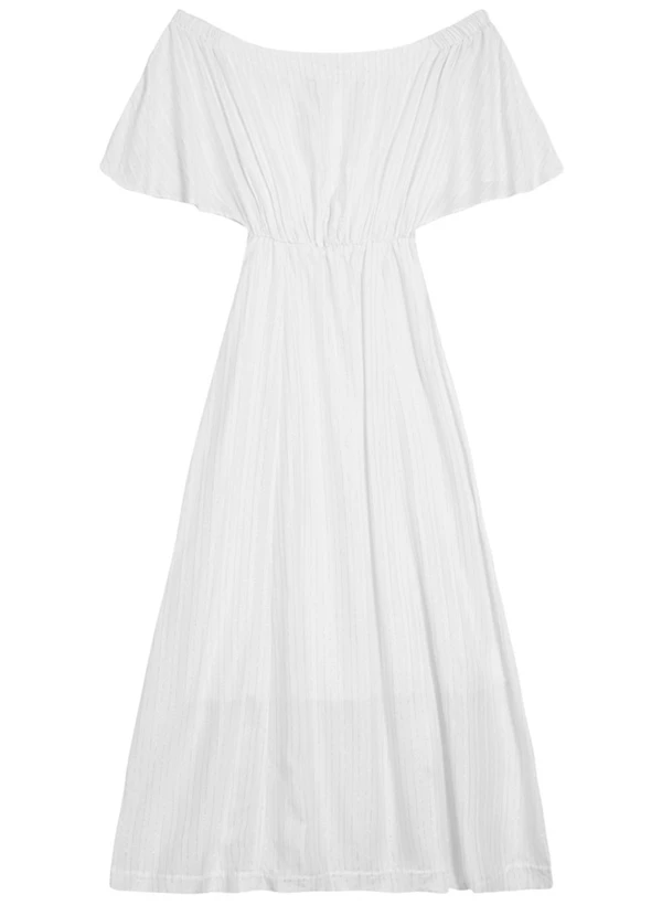 Essendi - Vestido Longo Feminino Natural 4