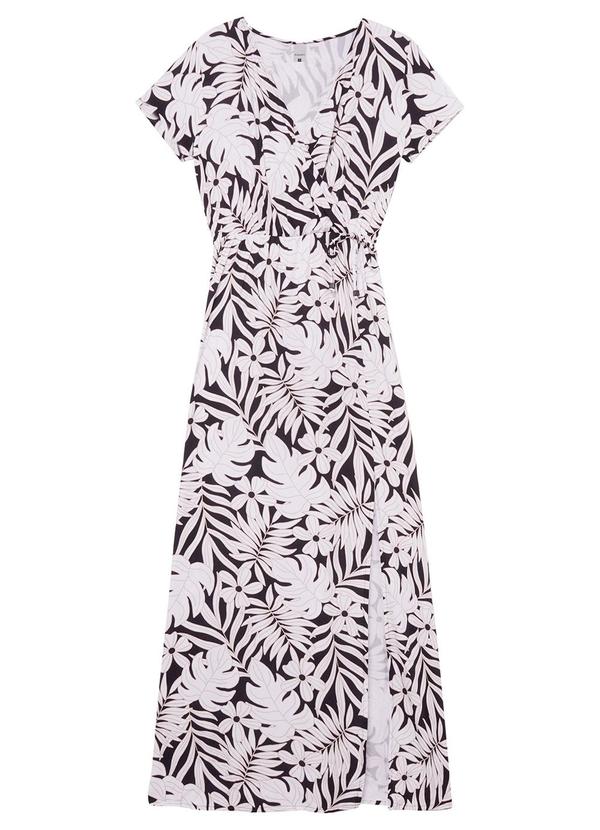 Malwee - Vestido Longo Feminino Preto