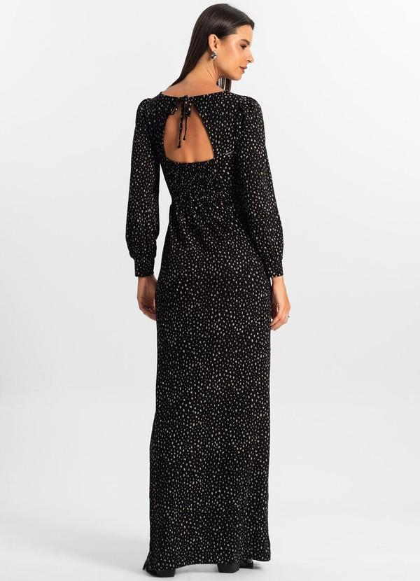 Rovitex - Vestido Longo Feminino Preto 2