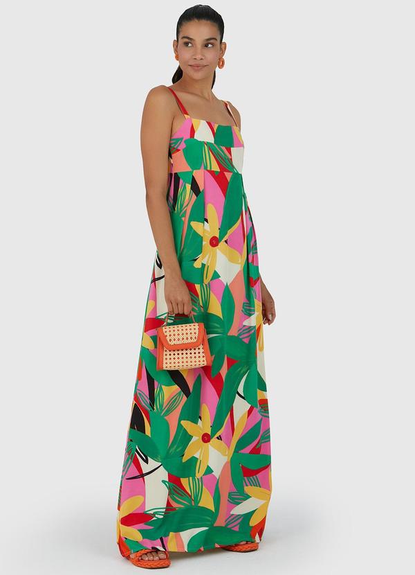 Malwee - Vestido Longo Feminino Verde