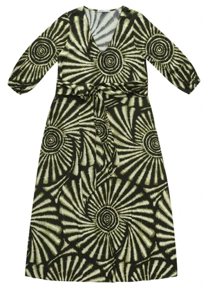 Endless - Vestido Longo Feminino Viscose Verde - ENDLESS