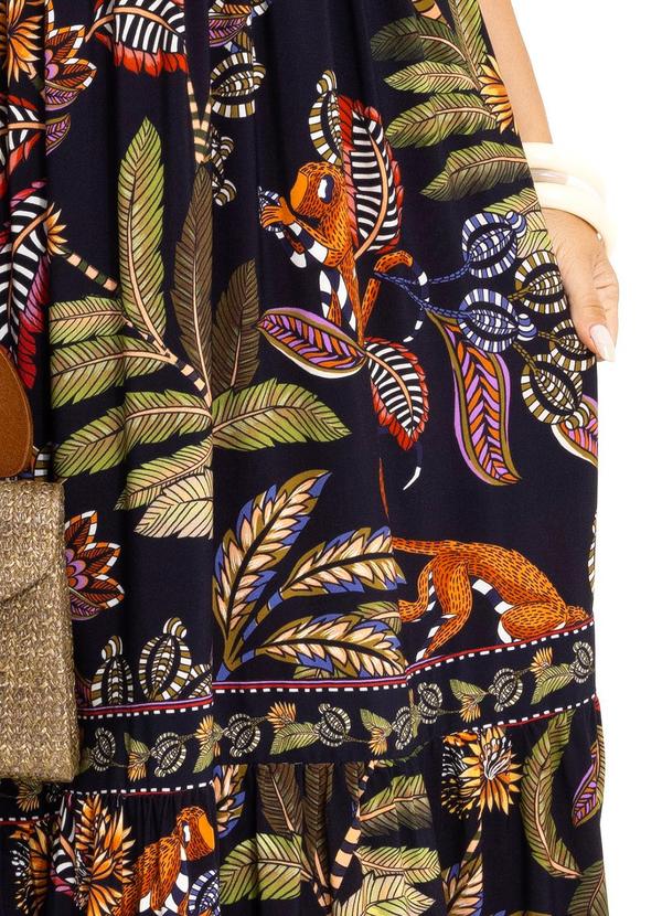 Farm - Vestido Longo Festa de Caju Preto 8