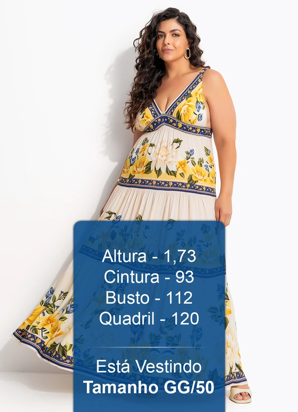 Farm - Vestido Longo Flor do Rio Bege 9