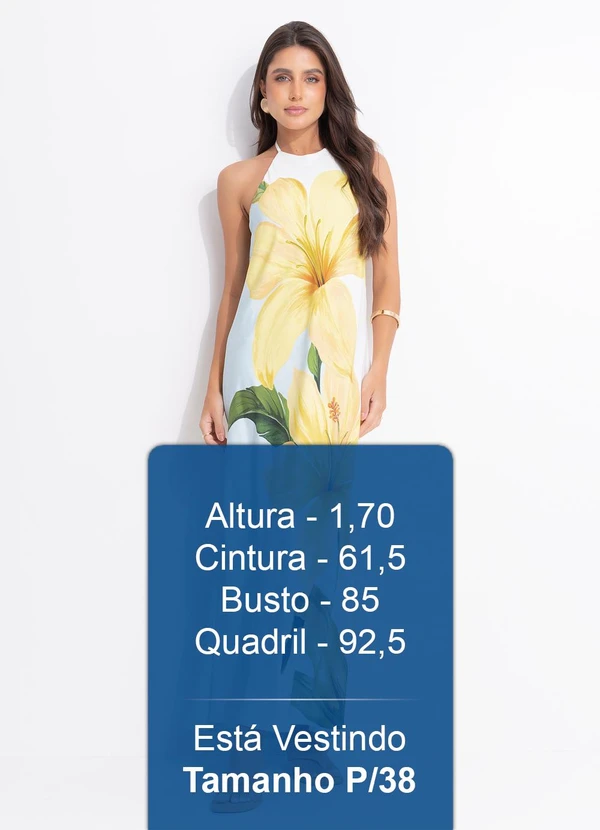 Farm - Vestido Longo Floral Samanta Azul 5