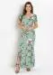 Rosalie - Vestido Longo Floral Marinho - variação: Floral Verde