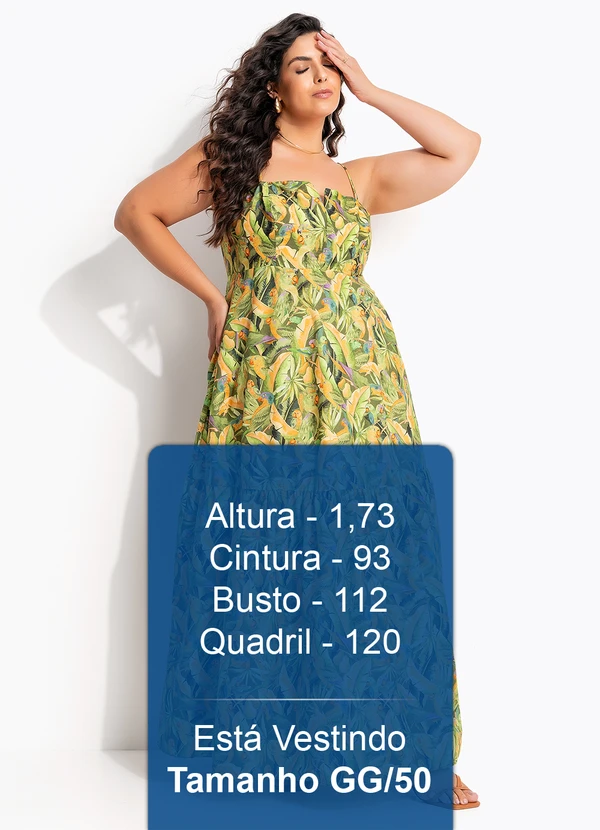 Farm - Vestido Longo Floresta de Passarinho Verde 10