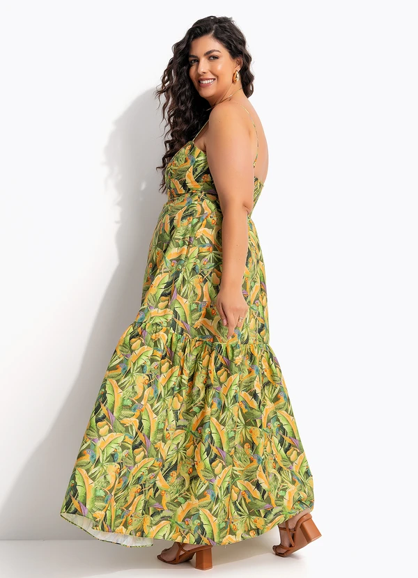 Farm - Vestido Longo Floresta de Passarinho Verde 7