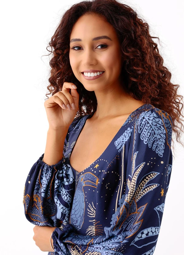 Farm - Vestido Longo Floresta Estelar 4