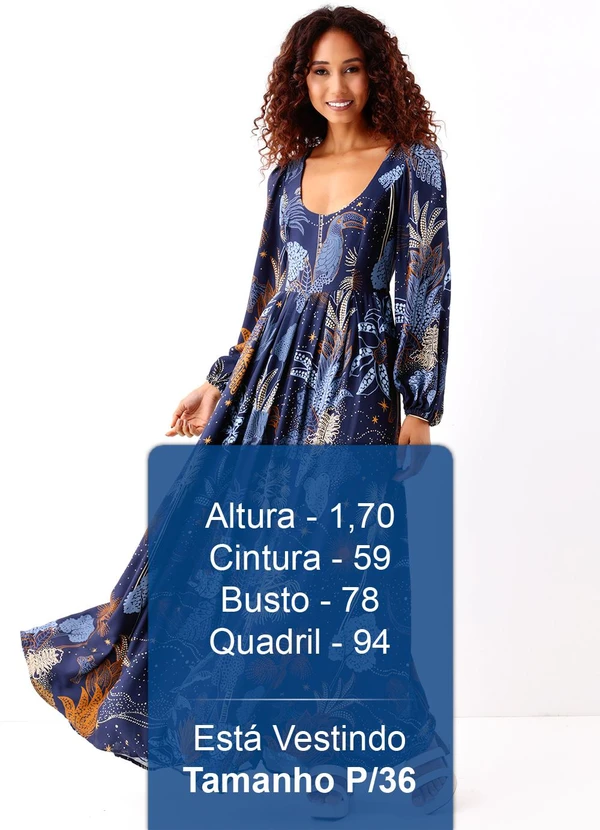Farm - Vestido Longo Floresta Estelar 5