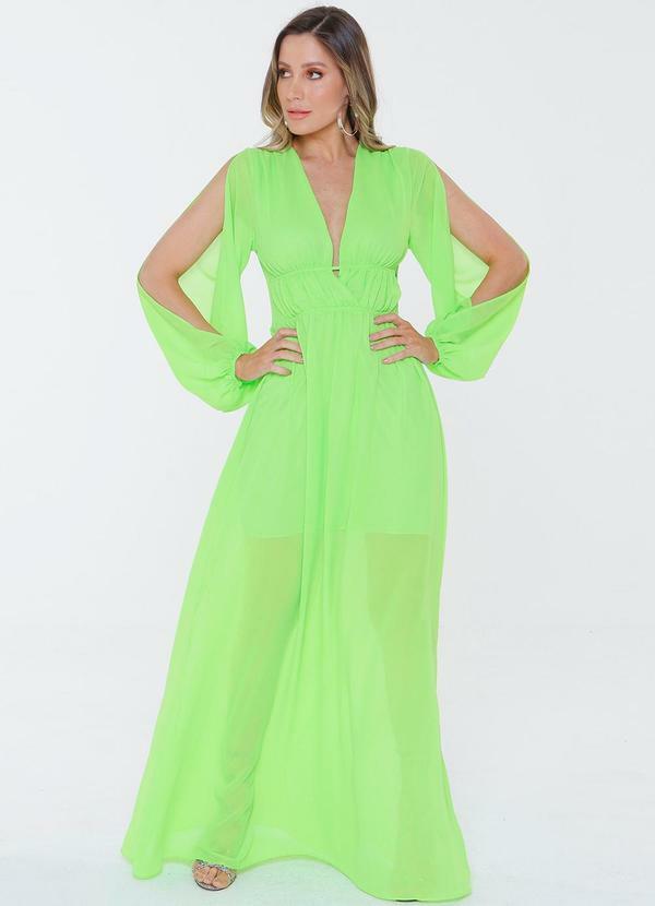 Outlet - Vestido Longo Glamis Verde