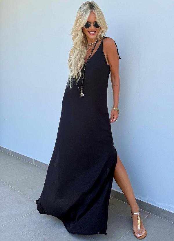Amo Brand - Vestido Longo Ibiza Preto