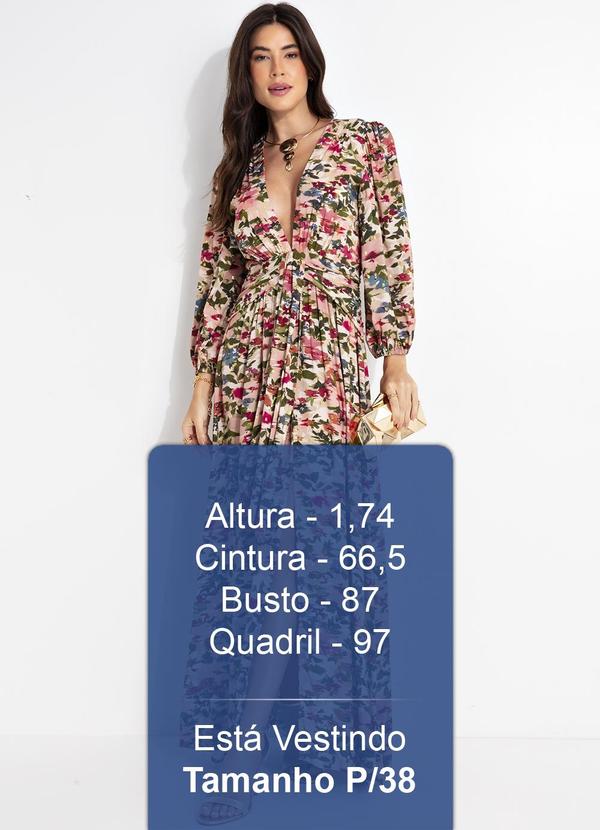 Farm - Vestido Longo Jardim de Flor Rosa 5