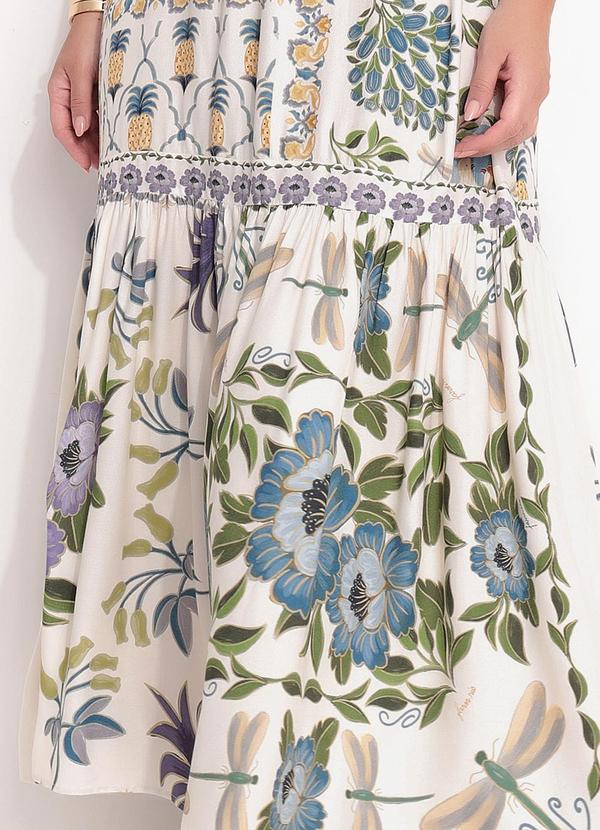 Farm - Vestido Longo Jardim Encantado Off White 11