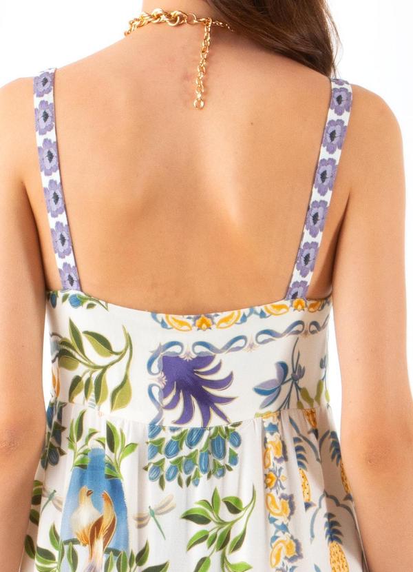 Farm - Vestido Longo Jardim Encantado Off White 4