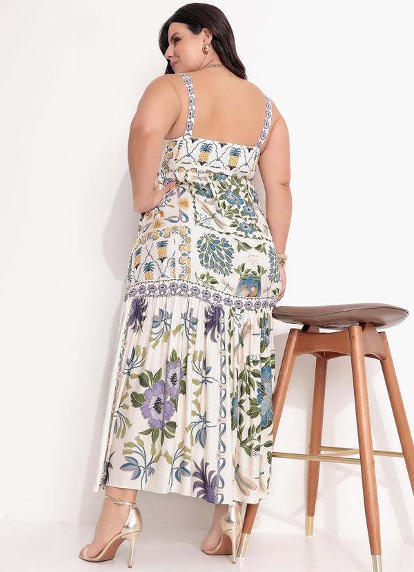 Farm - Vestido Longo Jardim Encantado Off White 7