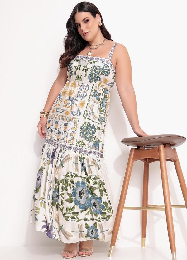 Farm - Vestido Longo Jardim Encantado Off White 8