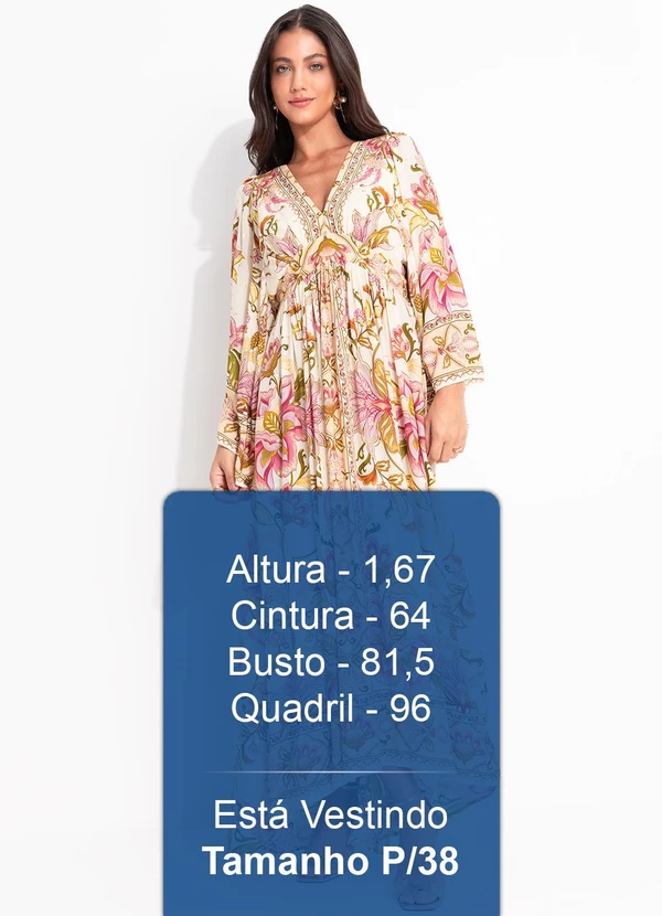 Farm - Vestido Longo Jardim Majestoso Bege 5