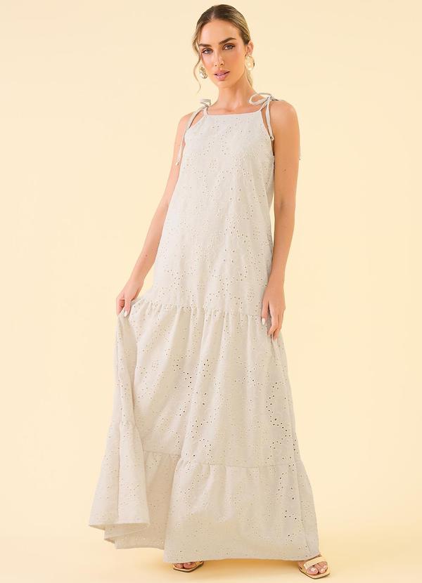 Angel - Vestido Longo Laise Bege