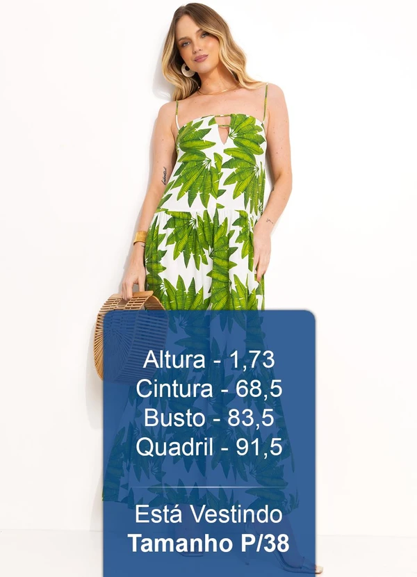 Farm - Vestido Longo Leque de Palmeira Verde 5