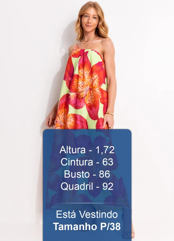 Farm - Vestido Longo Lírio Tropical Verde 6