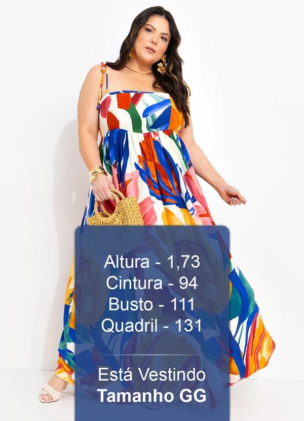 Farm Vestido Longo Luiza Off White