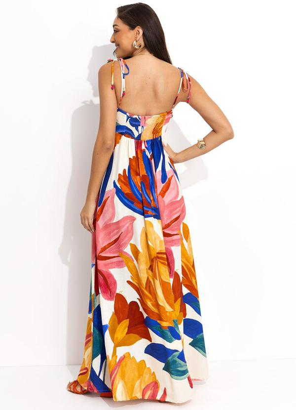 Farm - Vestido Longo Luiza Off White 2