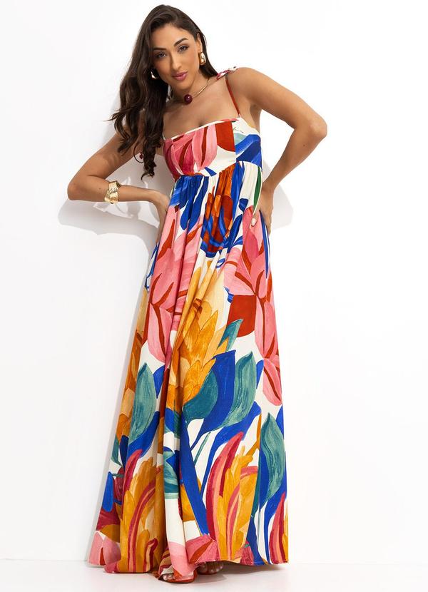 Farm - Vestido Longo Luiza Off White 3