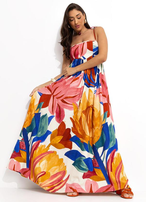 Farm - Vestido Longo Luiza Off White 8