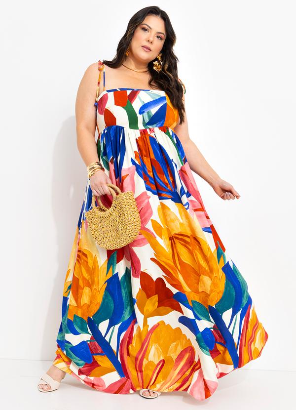 Farm - Vestido Longo Luiza Off White 9